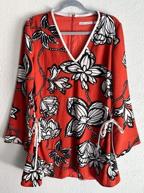 Finders Keepers Fly Away Mini Shift Dress Side Tie Retro Mod Resort Medium